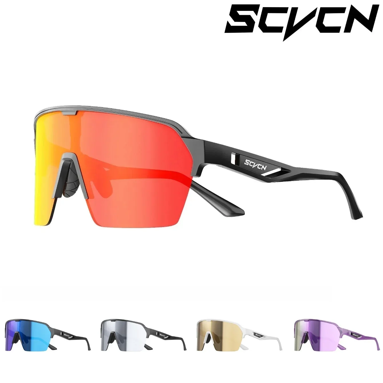 SCVCN Photochromic Cycling Glasses Sunglasses for Men Outdoor Sports Glasses UV400 Eyewear MTB Road Cycling  Cycling Goggles