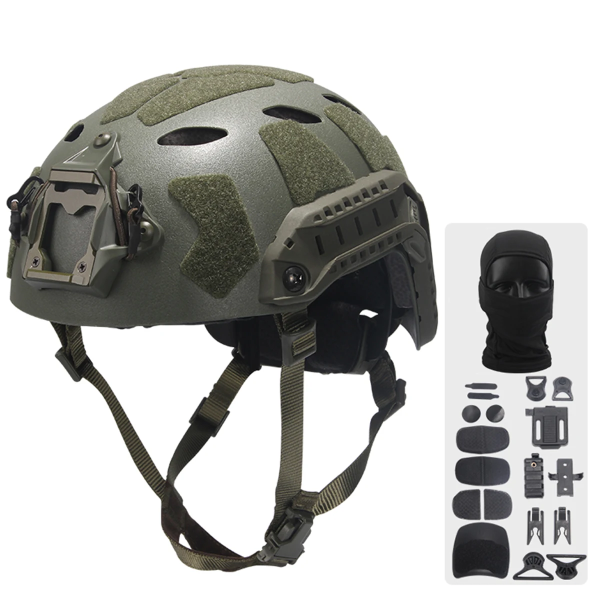 Airsoft Fast Helmet Set With Night Vision Goggles & tactical