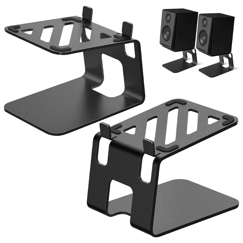 

Desktop Speaker Stands Professional Studio Monitor Stand for Bookshelf Speakers Neatly Fitted with Non-slip Pads