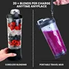 Portable Personal Blender for Smoothies and Shakes with 6 Blades Type-C USB Rechargeable Mini Blenders Leakproof Travel Lid 4