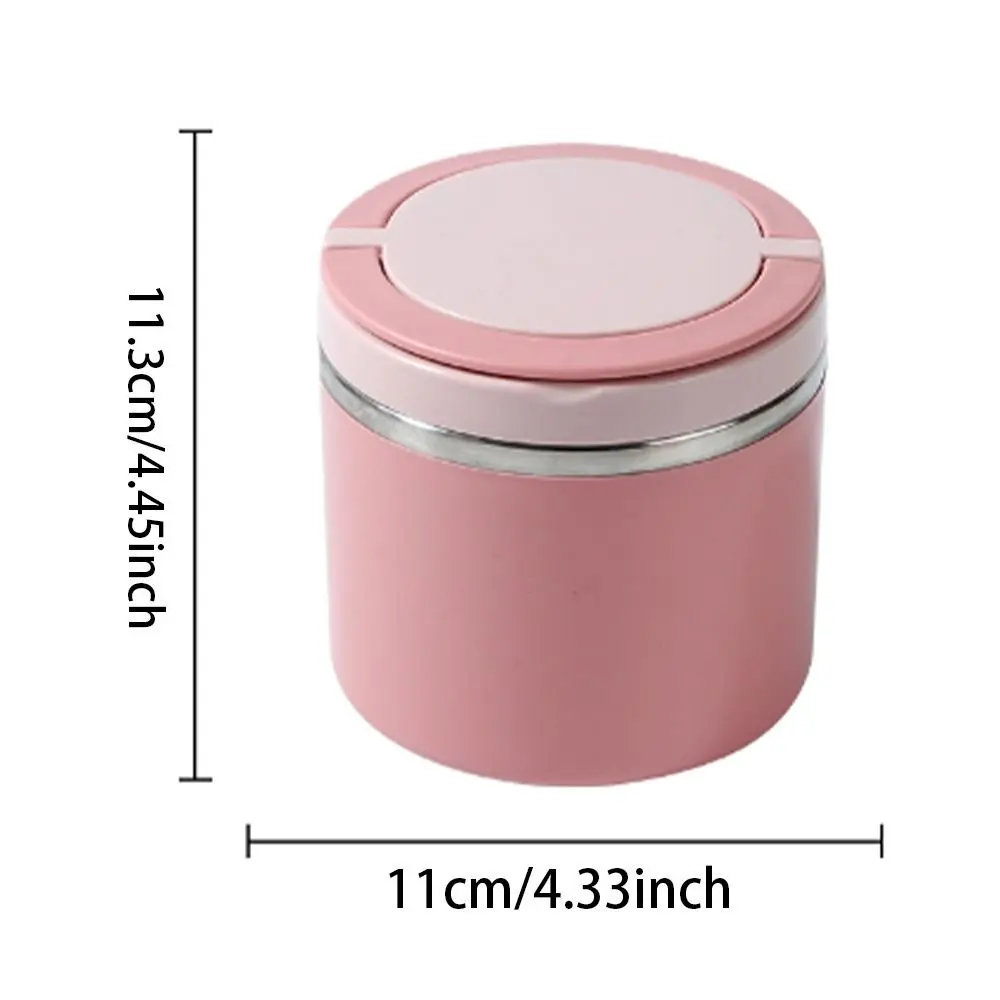 Purple Thermal Insulated Lunch Jar for Kids and Adults - Portable Bento Soup Cup for Camping and Picnics