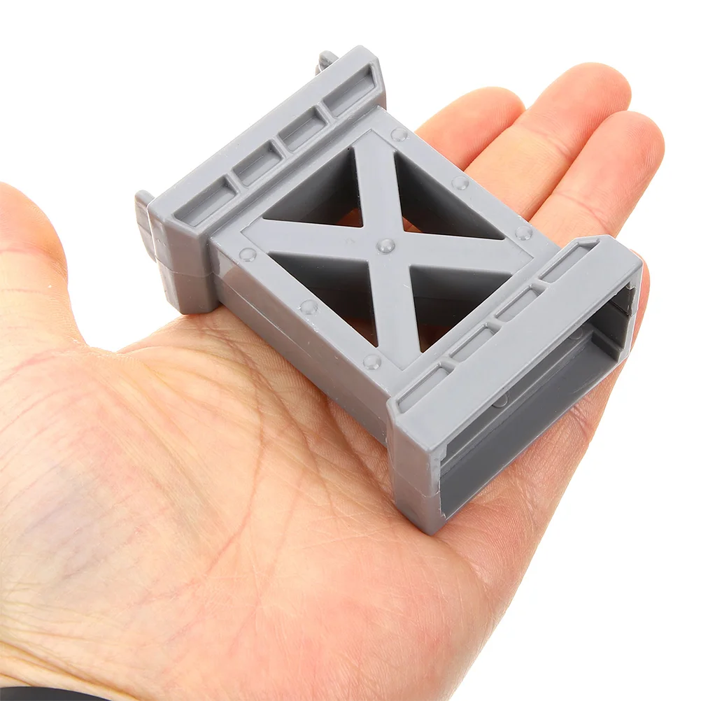 9Pcs Train Track Accessories Wooden Bridge Supports Gray Green Random Child Toy Trains Layout Stable System Compatible Brands