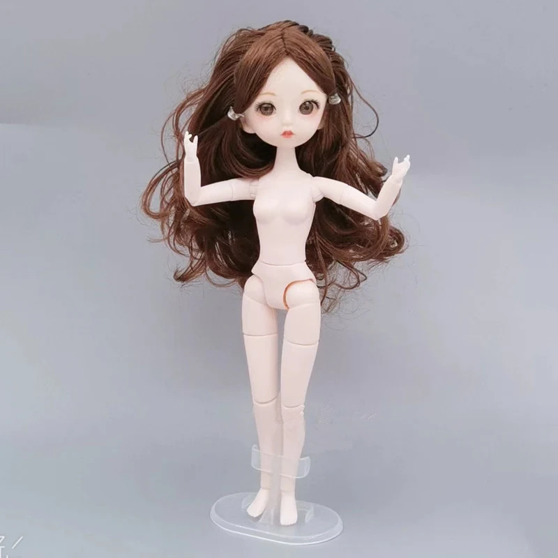 26cm Doll 18 Movable Joint Doll Body White Skin 1/7 Bjd Dress Up Toy Accessories for Girls 6
