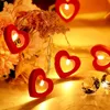 10pcs Love LED String Lights Suitable For Valentine's Day Wedding Christmas Garden Bedroom Party Decoration Without Battery 3
