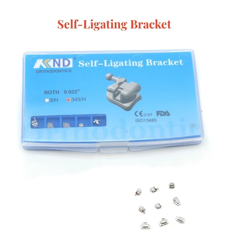 เครื่องมือจัดฟันทันตกรรมแบบพาสซีฟเชื่อมด้วยตนเอง Roth MBT 0.022 hooks 3 4 5พร้อมท่อกระพุ้งแก้ม MIM monoblock 1