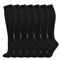 3/6/7 Double Compression Socks Varicose Socks Men Women With Diabetes Pregnancy Elastic Socks Gym Outdoor Sports Rugby Running