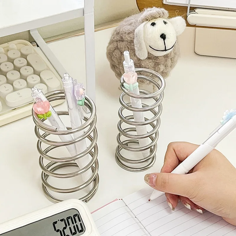 Spring Shaped Storage Rack For Desktop Use Bathroom Accessories Tool Storage Rack Home Decoration