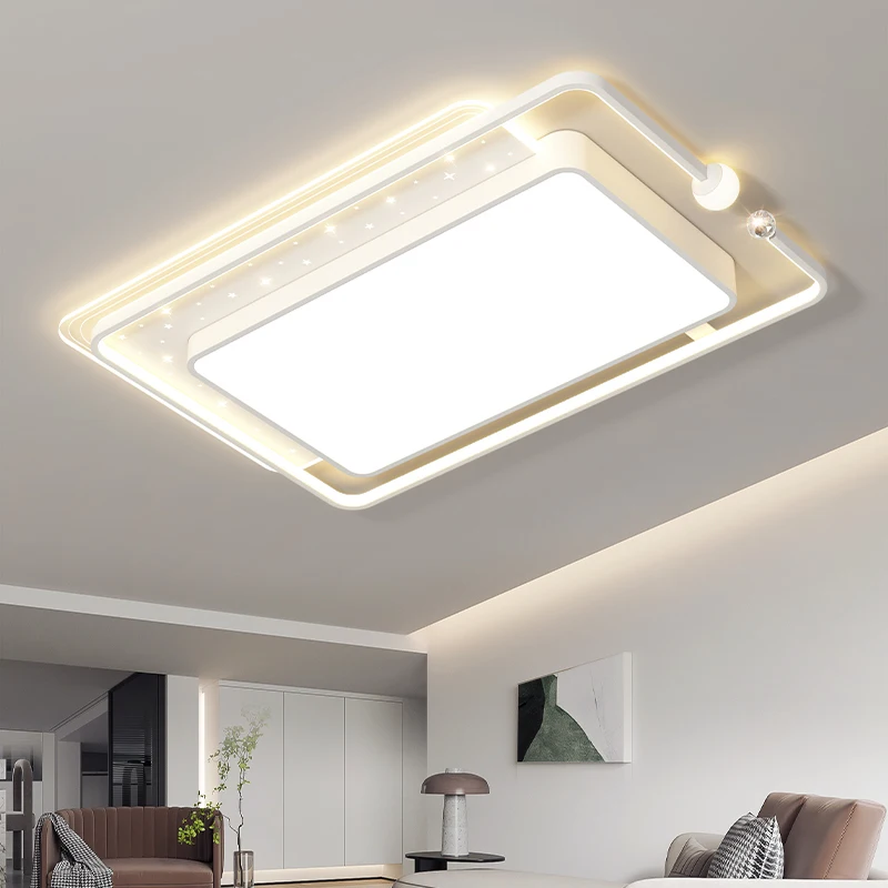 Lámpara de techo Simple para sala de estar y hogar, luz nocturna interior con atenuación blanca, Luminaria de decoración del hogar, gran oferta, 2024