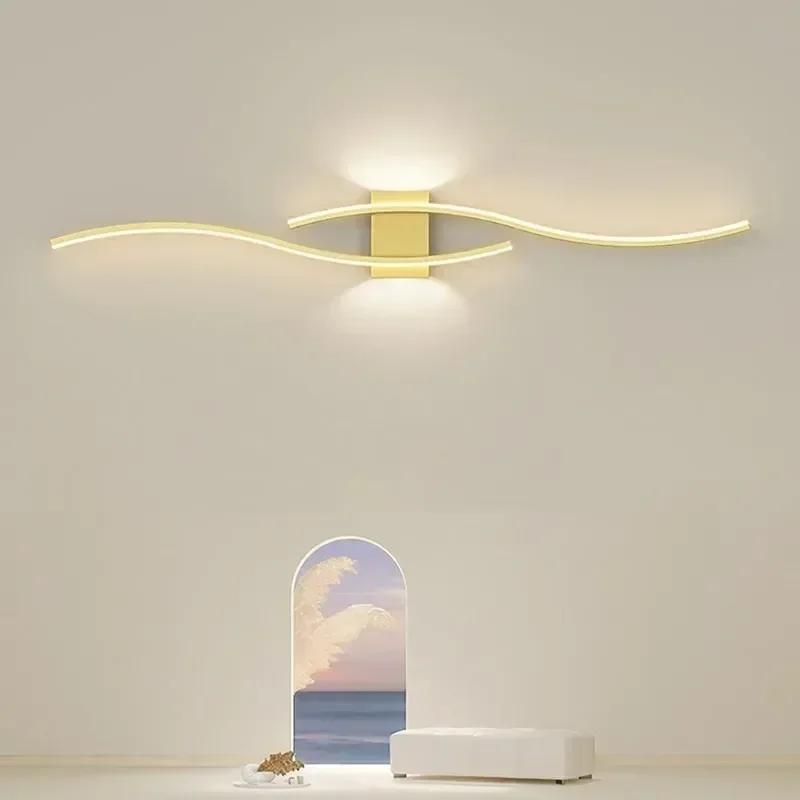 Moder LED Wall Lamp Long Strip led Wall Sconce Living Room TV Background Decor Bedroom Stair Home Indoor Lighting Fixture led wall lamp wall sconces light wall lamp
