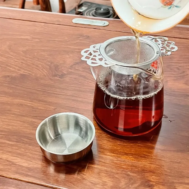 Tea Strainer Double Ear Fine Mesh Stainless Steel Spice Infuser Filter Tea Maker Teaware Kitchen Accessories 1pc tea infuser,tea strainer,tea maker,tea filter
