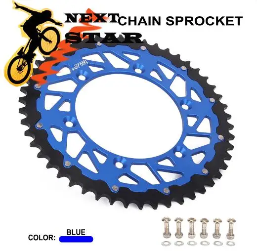 Motorcycle Rear Chain Sprocket For Yamaha Yzf Wrf Yz125 Wr250f Ttr230 Wr250r 250x Yz250 Yz250f