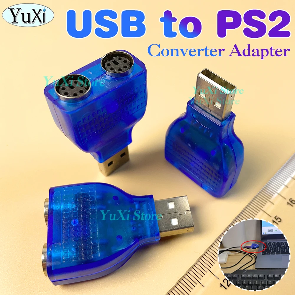 Ps2 To Usb Adapter USB To Dual PS/2 Adapter - Connect PS/2 Keyboard ...