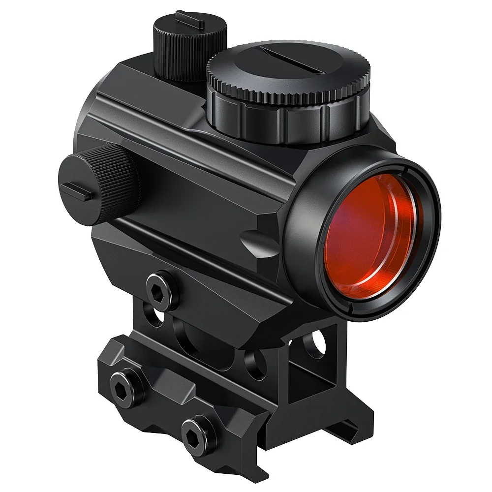 2 MOA Red Dot Sight 1X20mm Optics Scope with Riser Mount for Rifle Hunting-Red Dot Sight with Riser