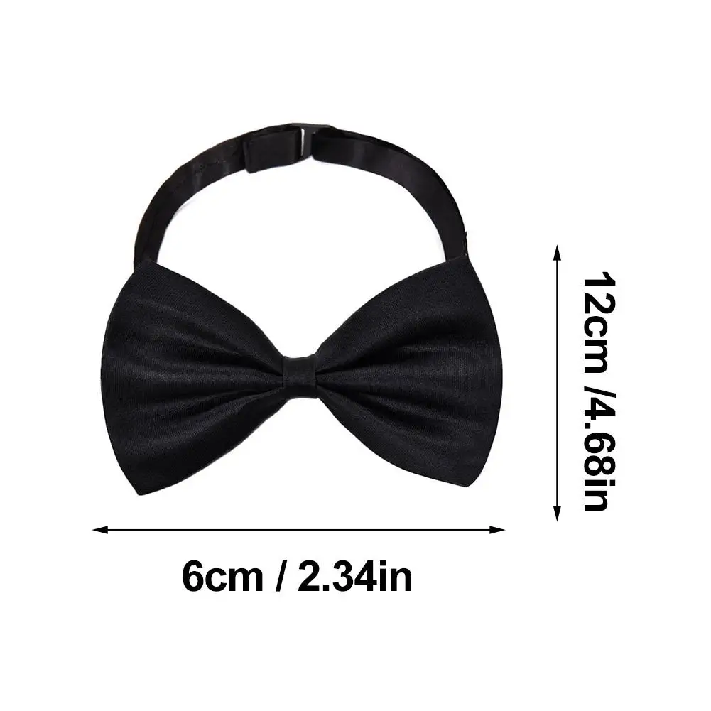 1/2 Stück Vorgebundene Fliege für Herren, Satin, formell, verstellbar, für Hochzeit, Party, Smoking, verstellbare Fliegen – Detail 13