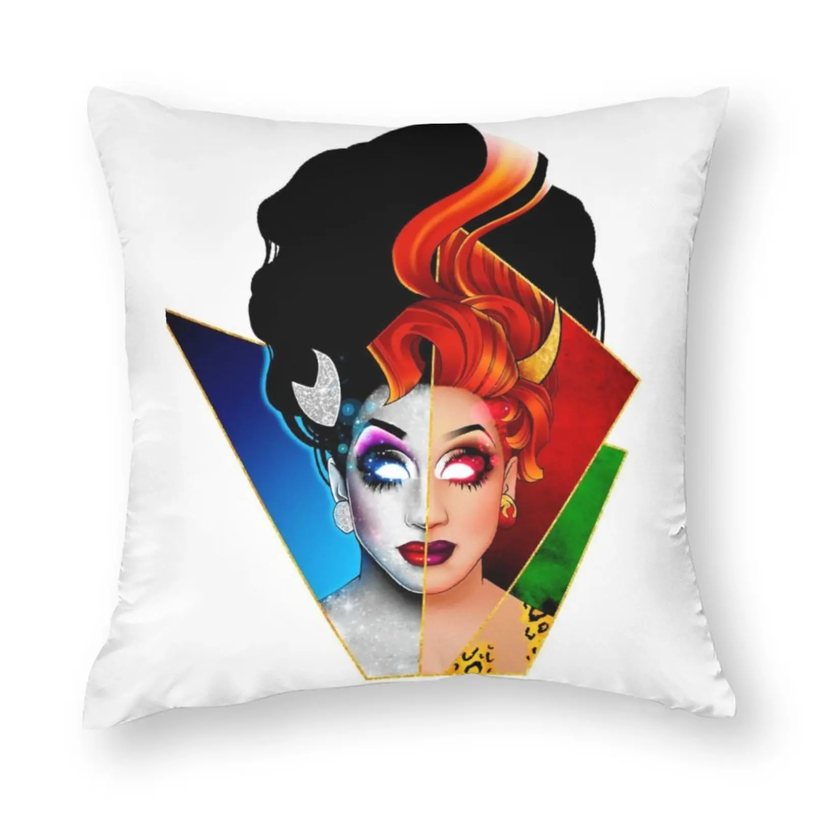 

Bianca Del Rio Pillow Case Drag Queen Summer Retro Pillowcase Polyester Sofa Zipper Cover