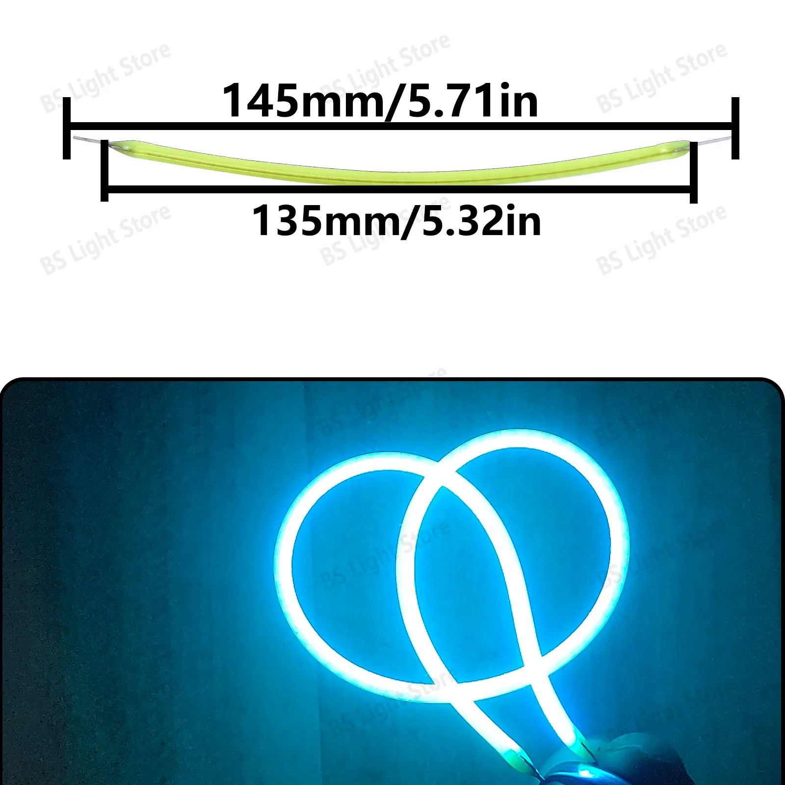 Ice Blue Flexible Filament Retro Edison Bulb Light Source