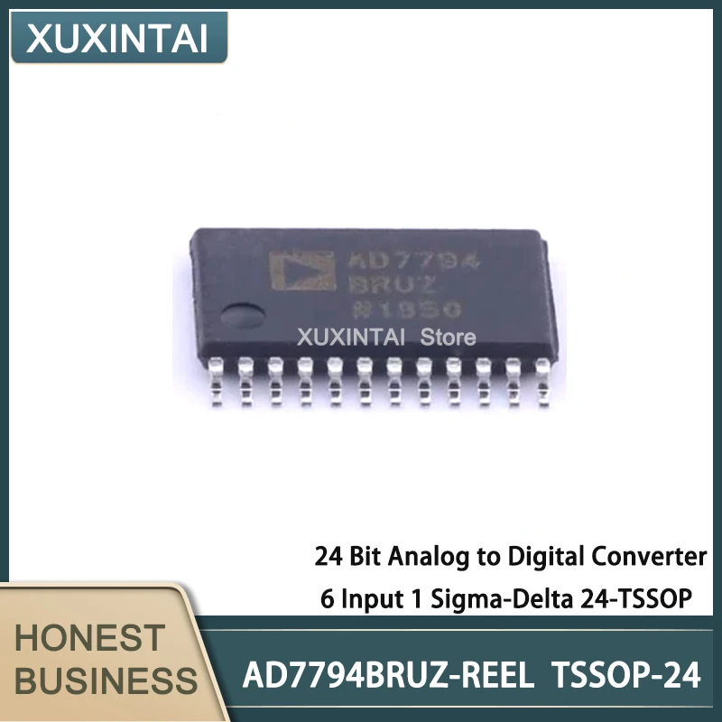 5 Pz/Lotto Nuovo Convertitore Analogico-Digitale A 24 Bit Originale Ad7794Bruz-Reel Muslimt 6 Ingressi 1 Sigma-Delta 24-Tssop