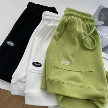 Women's Comfortable Loose Wide-legged Drawstring A Pants Slim Waist Slim Fit Casual Home Versatile Sports Shorts New 1