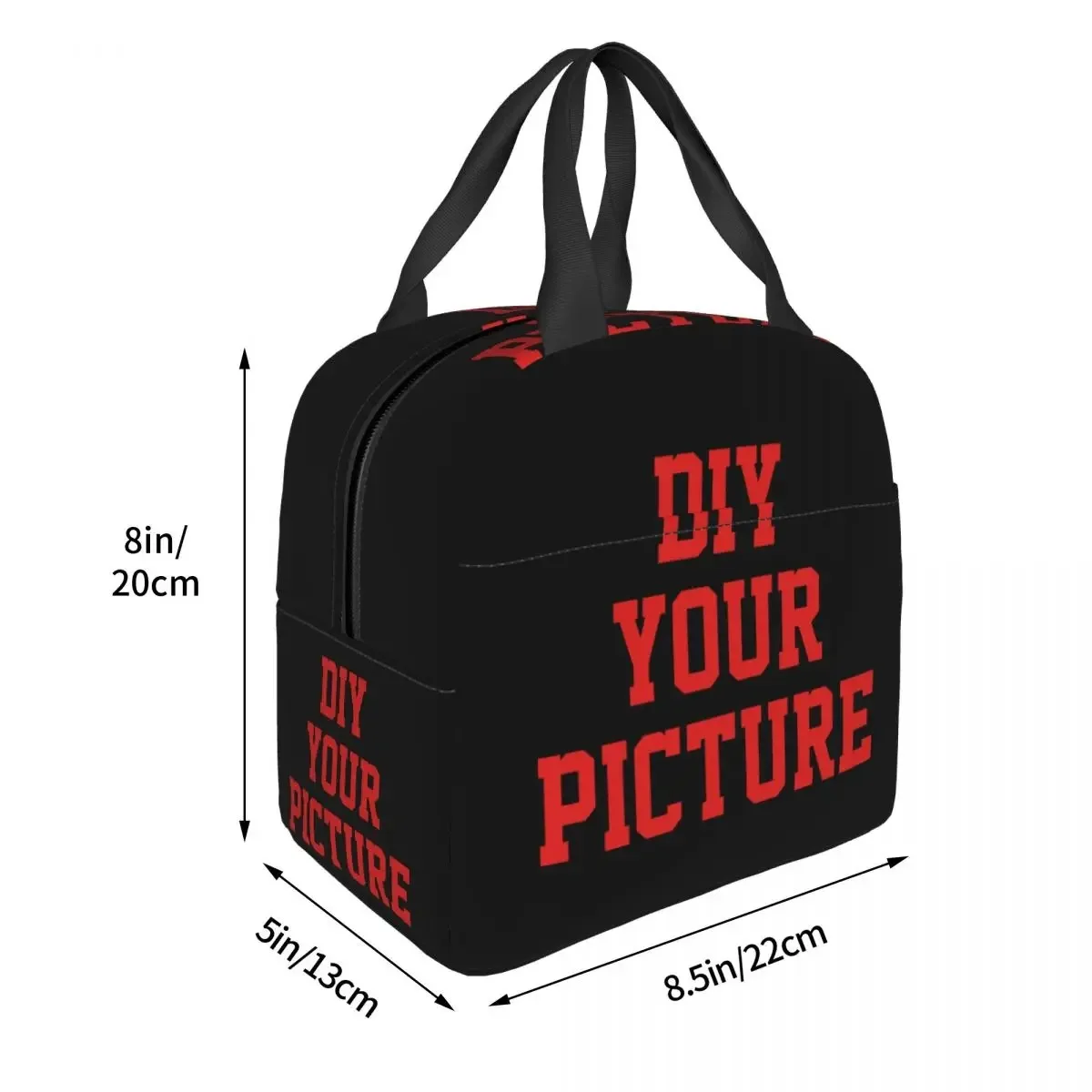 DIY Your Picture Insulated Lunch Bags Customized Customization Lunch Container Thermal Bag Box Tote Outdoor Bento Pouch