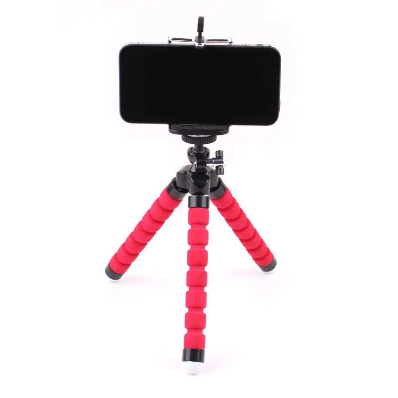 Supporto a forma di polpo spugnoso per streaming live, supporto per cellulare a deformazione libera, treppiede portatile per fotocamera_voghion.com