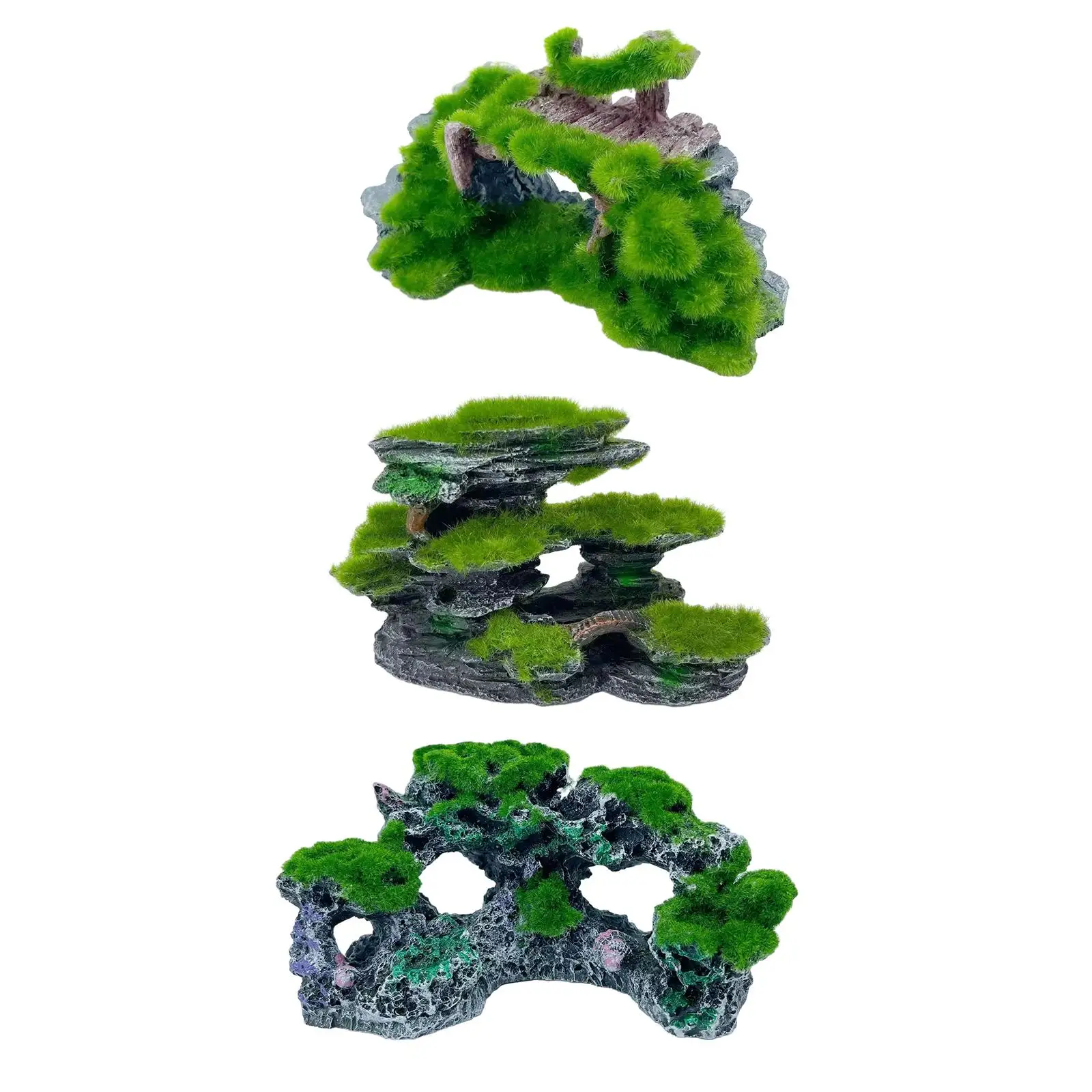 Decorazione Dell'Acquario Accessori Paesaggistici Rock Cave Betta Hide Fish Tank Decor Per Fish Tank Micro Landscape Decor