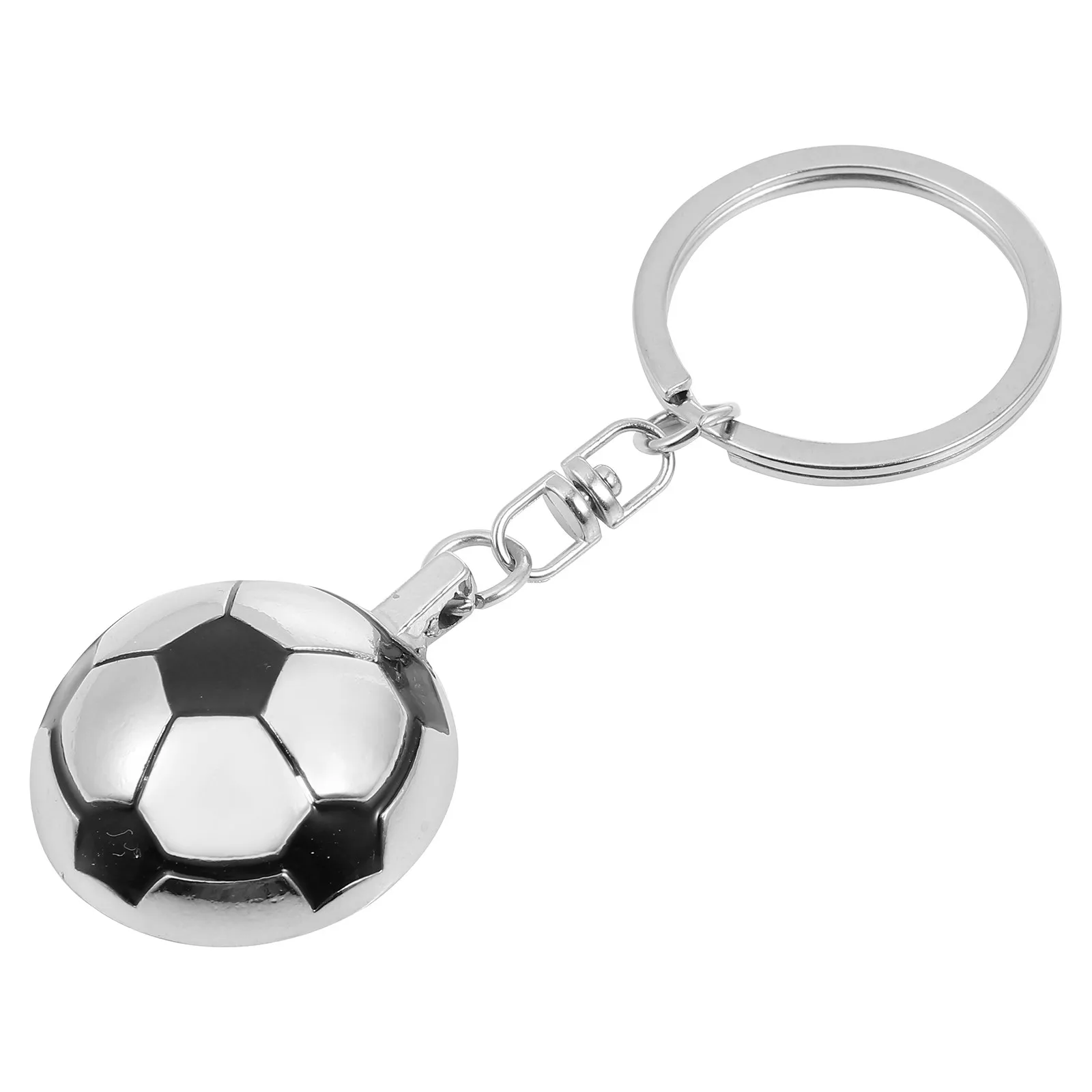5Pcs 축구 키 체인 경량 패션 키 링 키 가방 집 장식 축구 공 금속 키 펜던트