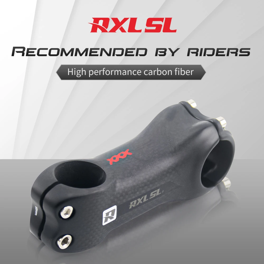 

RXL SL Road Bicycle Stem 3K Matte Mtb Handlebar Stems 6/17 Degree 70/80/90/100/110/120/130 Carbon Fiber Cycling Bike Stem