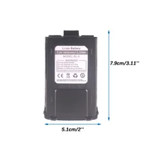 Baofeng GT-3TP Walkie Talkie Battery 7.4V 1800mAh 3800mAh for GT-3 GT3 GT3TP &GT-3 Mark-II III Walkie Talkie Replacement Battery 2