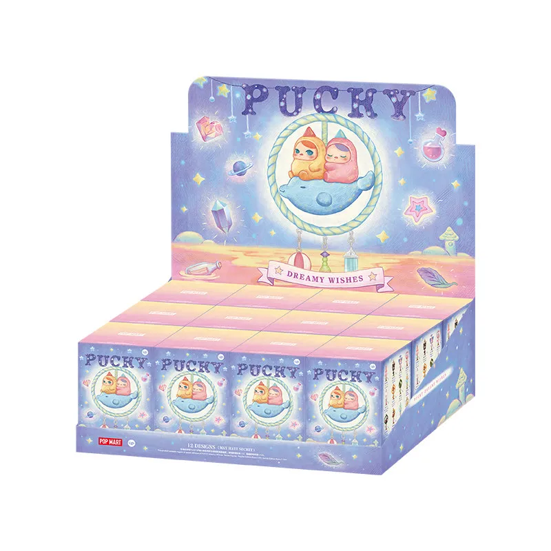 팝 마트 블라인드 박스 PUCKY Dream Wishes 시리즈 수집품 피규어 서프라이즈 장난감 데스크탑 장식 장식품 성인 수집가를 위한 선물
