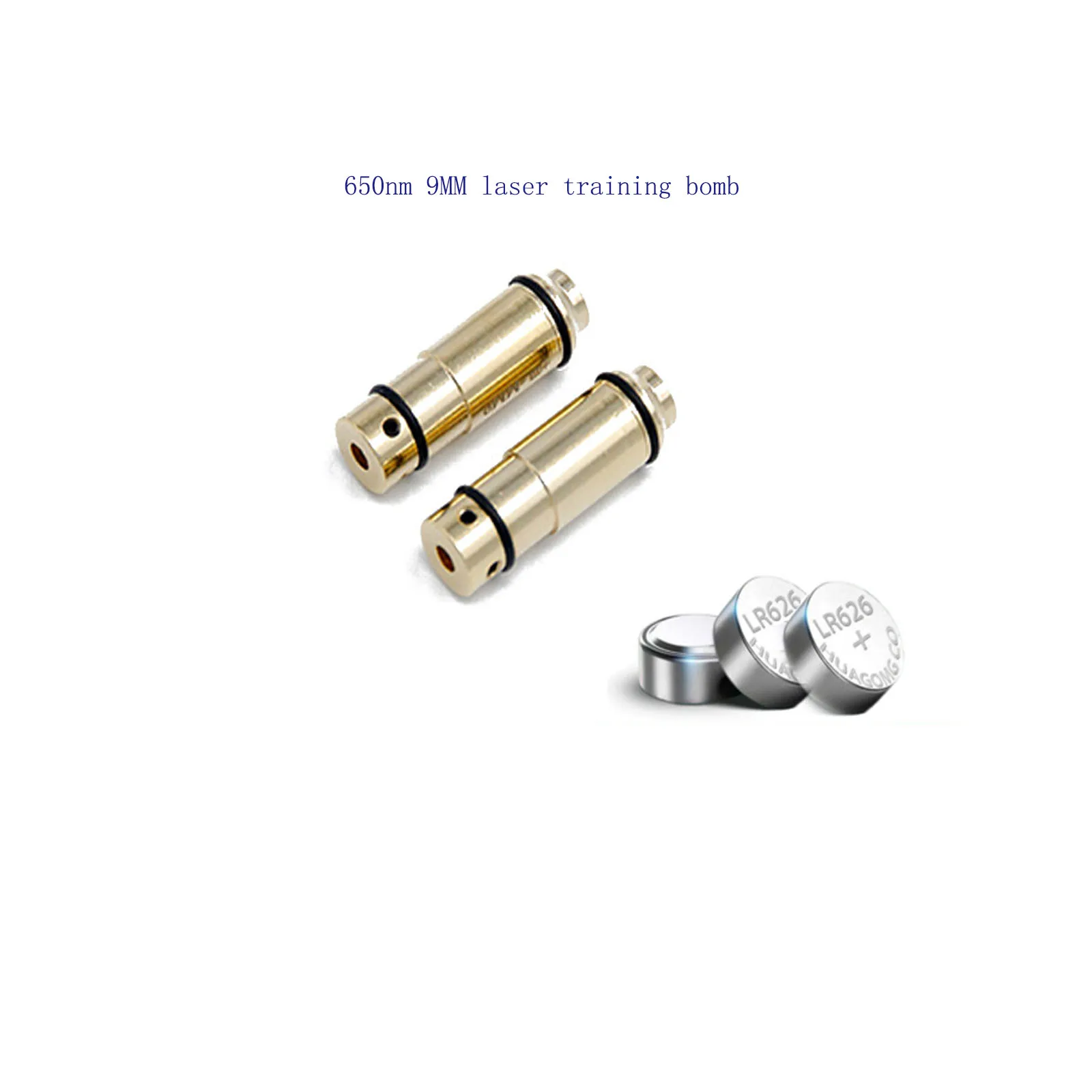 9mm flat head 650nm 2.5mW LaserTraining Bore Sight Cap Laser Dry Fire 2pcs