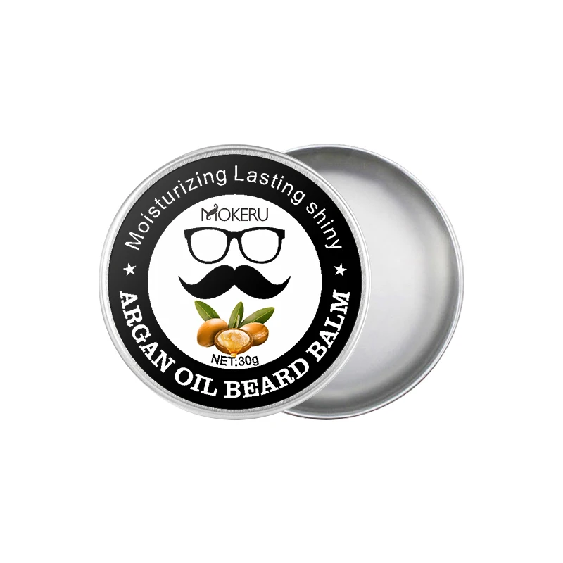 20pcs/Lot Natural Beard Balm 30g Cream for man hair styling wax for men