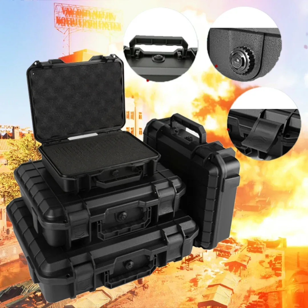 Weapons Organizer Waterproof Hard Case with Sponge Hardware Tool Box Impact Resistant (with Sponge Organizer) 2