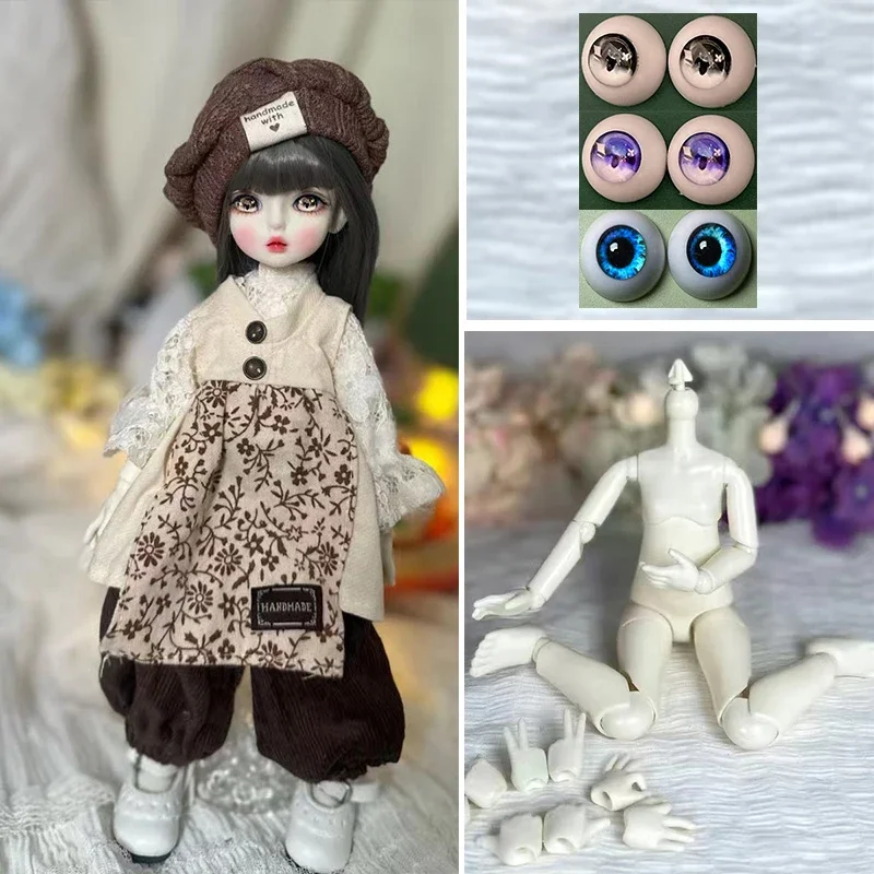 

Модная шарнирная кукла 1/6, полный комплект, 30 см, кукла принцесса с 3 парными глазами, Детская кукла для девочек, подарок на день рождения (открытая голова)