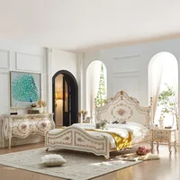 Lit Moderne à Cadre Double King Size pour Chambre à Coucher, Style Européen, Plateforme de Sommeil, Meuble de Salon pour Filles, Letto Matrimoniale 1