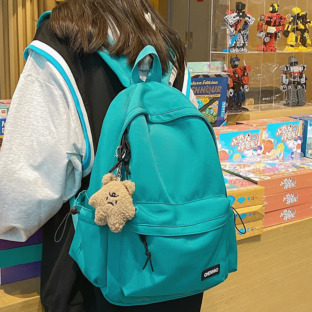 Cool Female Waterproof School Backpack Women Laptop College Bag Fashion Lady Kawaii Nylon Student Backpack Cute Girl Travel Bags