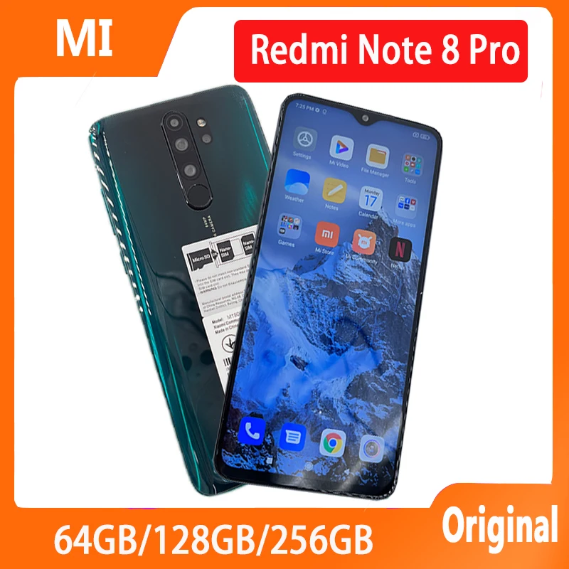 Xiaomi-Redmi Note 8 Proスマートフォン,6GB RAM, 64GB ROM