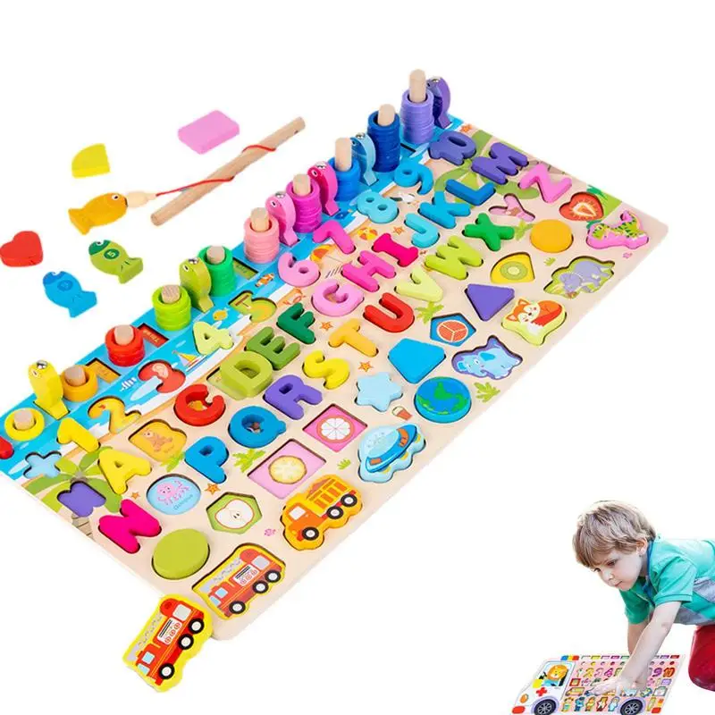 

Number Puzzle Kids Fishing Game Counting Games Develop Hand-eye Coordination Enhance Hands-on Ability Preschool Gift For Toddler