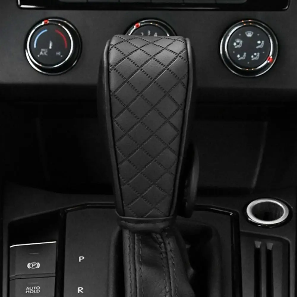 Car Shift Handle Cover Fashion Handle Cover Grip Non-Slip Protective Covers Shift Knob Cover Interior Accessories