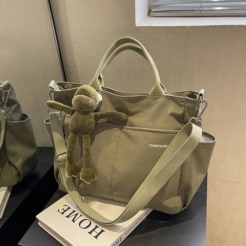 

Simple Canvas bags for women 2023 new Casual Tote Soft design Messenger Bags travel shoulder bag shopping bags girls school bags
