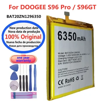 BAT20ZN1296350 Original Phone Battery For DOOGEE S96 Pro S96GT Battery 6350mAh 6.22'' Helio Octa Core Rugged Battery Batteries