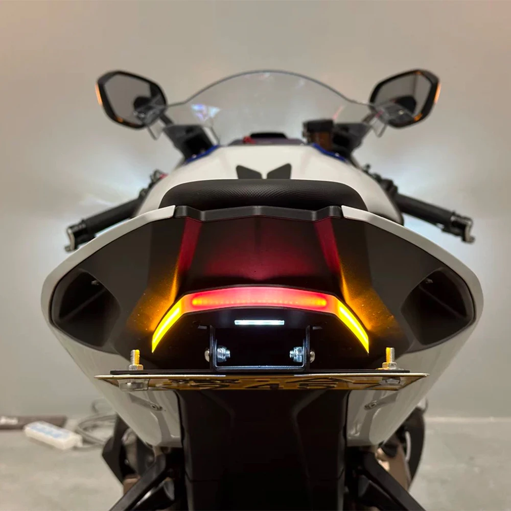 BMW S1000RR 2020 2021 2022 2023 2024 2025 2026 오토바이 번호판 홀더 LED 라이트 테일 티디 펜더 엘리미네이터