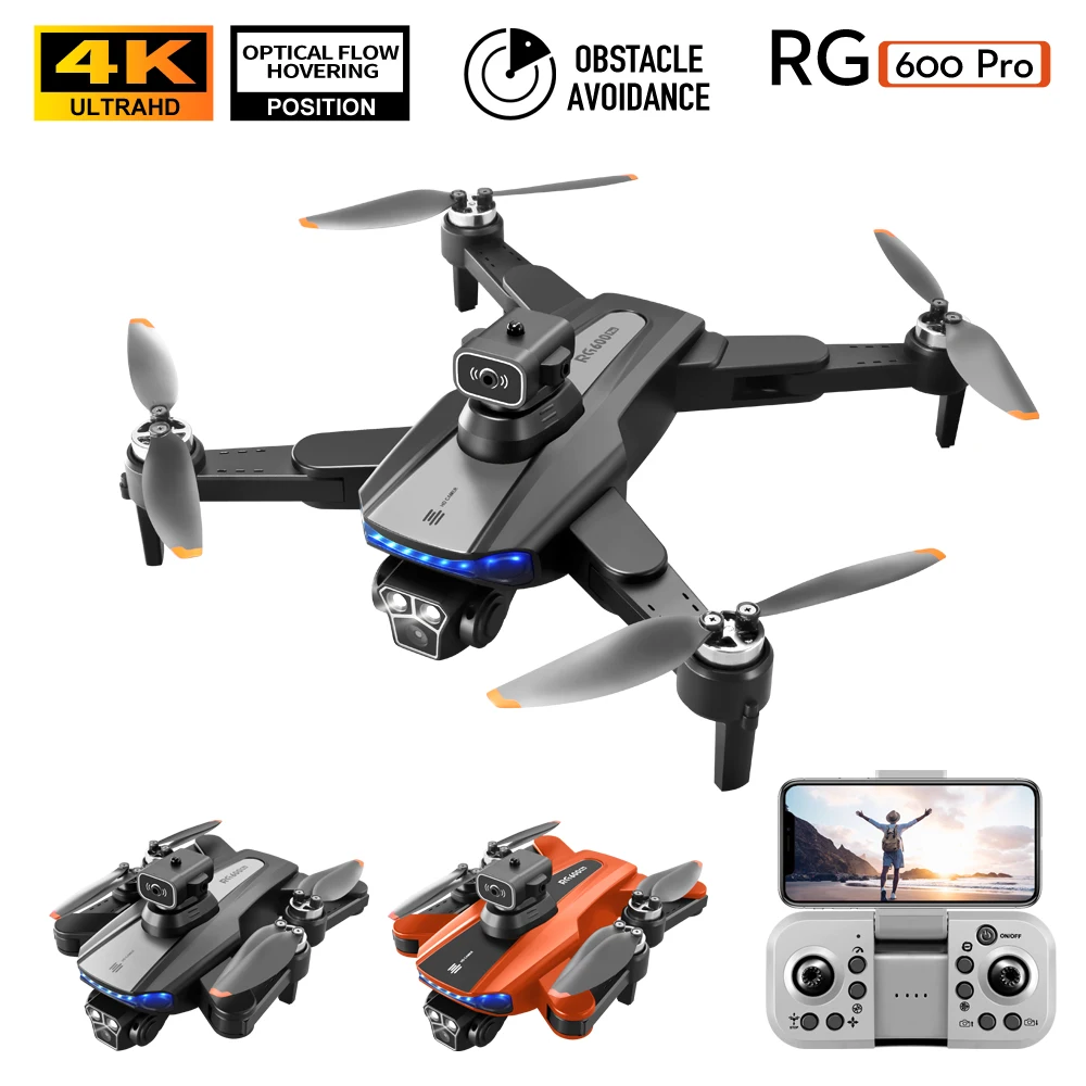 

Бесщеточный GPS-лазер RG600 PRO 4K-8K, Дрон с двойной камерой, препятствия, самолет, игрушечный вертолет