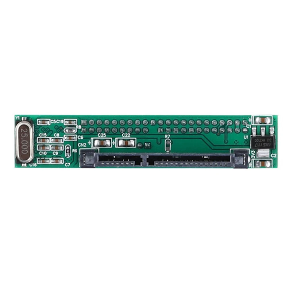 노트북용 SATA-IDE SSD 어댑터, 2.5 인치, 7 + 15 핀 암에서 44 핀 수 하드 드라이브 변환기 카드, 150MB/s 지지대 ATA 66/100/133