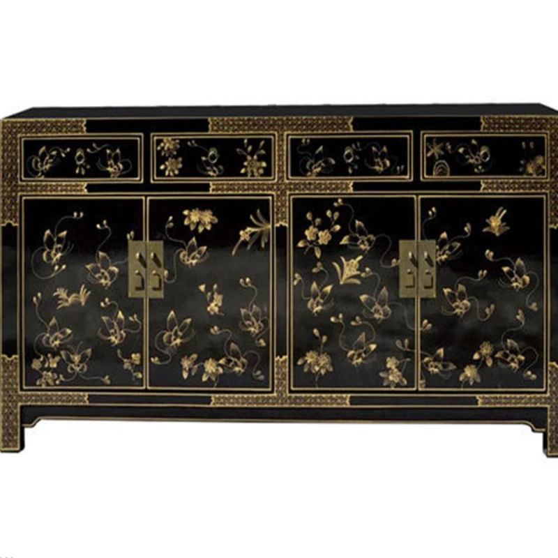 

Solid wood furniture customized new classic style 4 doors cabinets