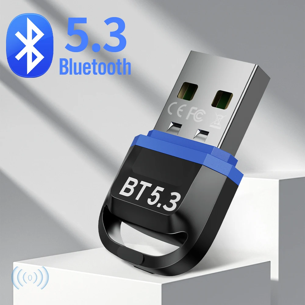 USB Bluetooth Adapter 5.3 5.1 For Wireless Speaker Audio Mouse