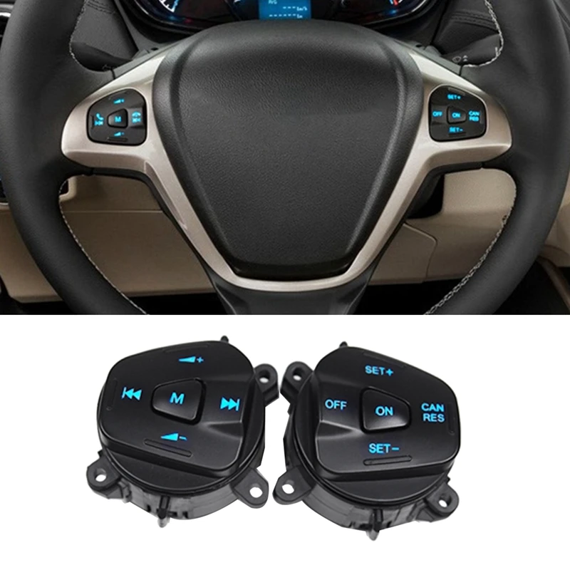 

Car Kit Parts Steering Wheel Right Left Cruise Control Button For Ford Fiesta MK7 MK8 Escort Ecosport 2013-2015