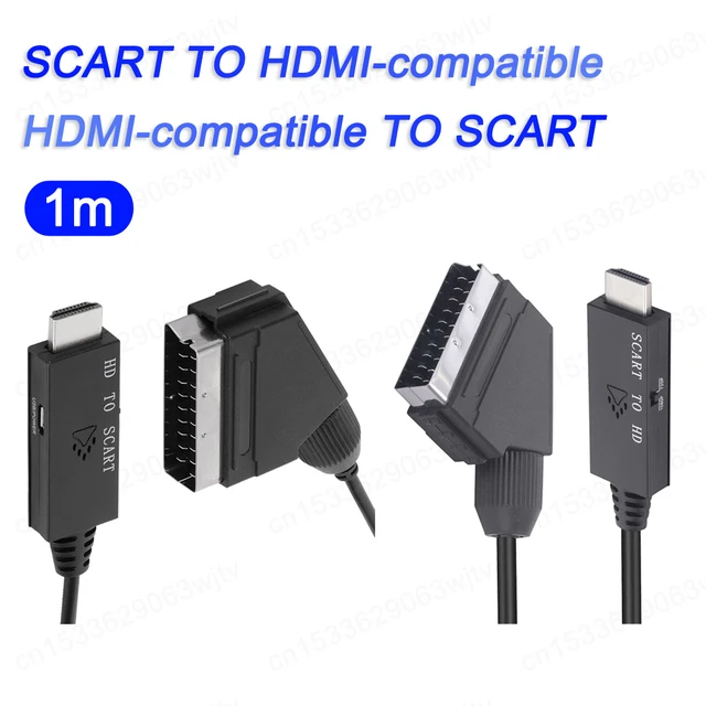 Euroconector A Hdmi Adaptador SCART A HDMI Convierte Señales