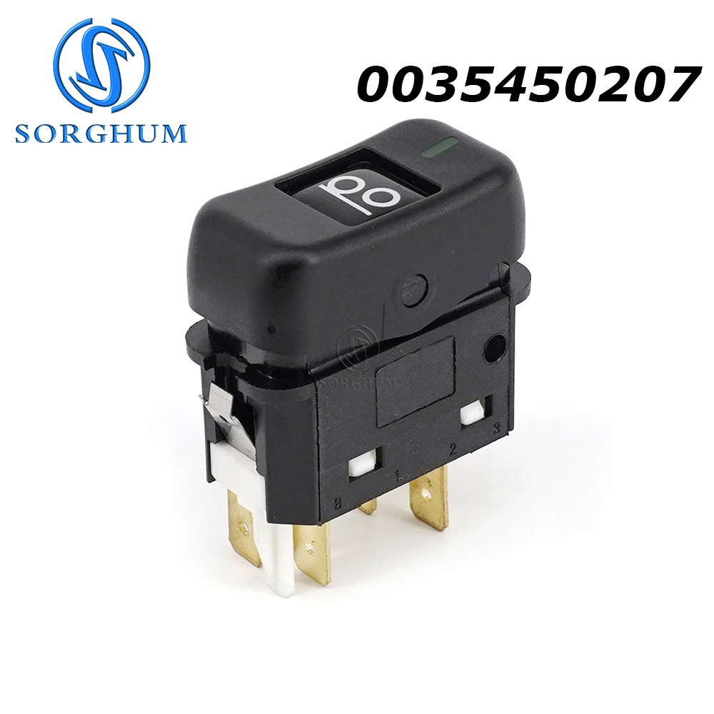 SORGHUM Flip the Switch Button für Mercedes-Benz 0035450207 Lampenschalterknopf, 5-polig, Autozubehör