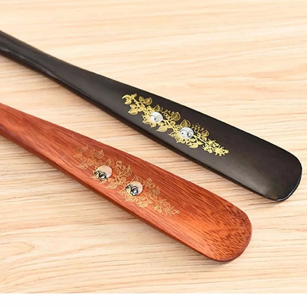 Lifter AID Stick Wooden Spoon Long Handle Professional Flexible Shoe Horns