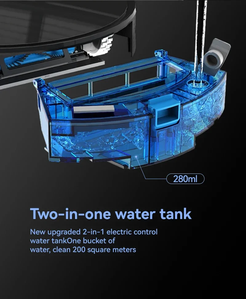 High Quality WiFi Tuya Control Robot Vacuum Cleaner Gyroscope Aspiradora Cleaning Robot Water Tank Mops Floor Home Cleaner
